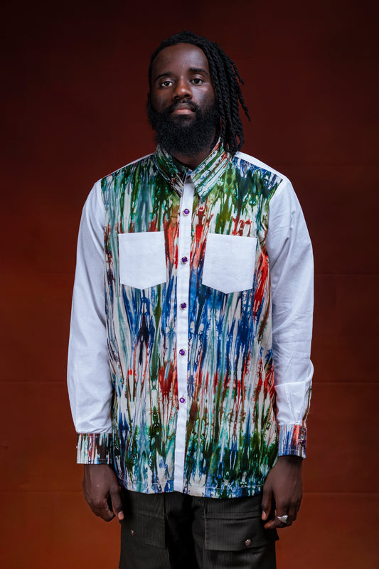 Chemise batik pour un look moderne et sophistiqué - édition limitée - MOD05